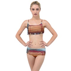 Taiko Drum Layered Top Bikini Set by Riverwoman