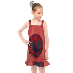 The Crow With Roses Kids  Overall Dress by FantasyWorld7