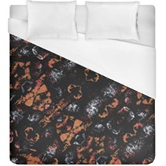 Fractal Vintage Grunge Print Design Duvet Cover (king Size) by dflcprintsclothing