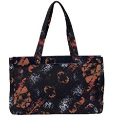 Fractal Vintage Grunge Print Design Canvas Work Bag