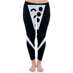 Black And White Geometric Design Classic Winter Leggings