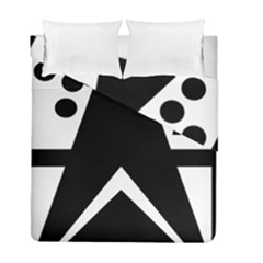 Black And White Geometric Design Duvet Cover Double Side (full/ Double Size) by yoursparklingshop