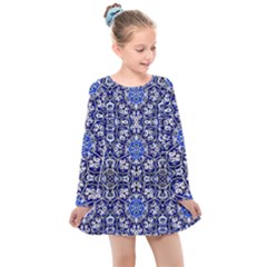 Ml 157 Kids  Long Sleeve Dress by ArtworkByPatrick