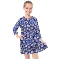 Ml 157 Kids  Quarter Sleeve Shirt Dress by ArtworkByPatrick