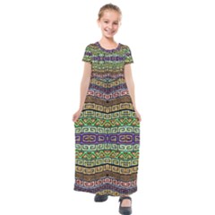 Ml 158 1 Kids  Short Sleeve Maxi Dress by ArtworkByPatrick