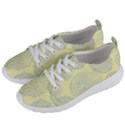 Spring Dahlia Print - Pale Yellow & Light Blue Women s Lightweight Sports Shoes View2