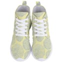 Spring Dahlia Print - Pale Yellow & Light Blue Women s Lightweight High Top Sneakers View1