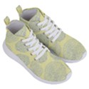 Spring Dahlia Print - Pale Yellow & Light Blue Women s Lightweight High Top Sneakers View3