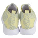 Spring Dahlia Print - Pale Yellow & Light Blue Women s Lightweight High Top Sneakers View4