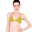 Lemons Ongoing Pattern Texture Bikini Top View1