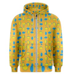 Lemons Ongoing Pattern Texture Men s Zipper Hoodie