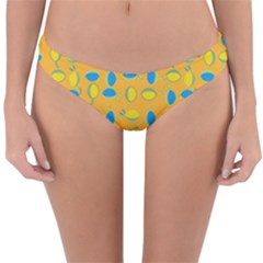 Lemons Ongoing Pattern Texture Reversible Hipster Bikini Bottoms