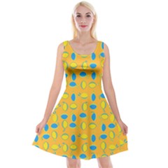 Lemons Ongoing Pattern Texture Reversible Velvet Sleeveless Dress by Mariart