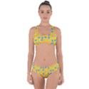 Lemons Ongoing Pattern Texture Criss Cross Bikini Set View1