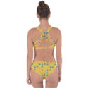 Lemons Ongoing Pattern Texture Criss Cross Bikini Set View2