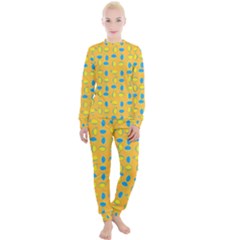 Lemons Ongoing Pattern Texture Women s Lounge Set