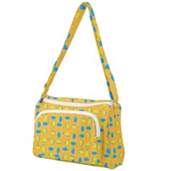 Lemons Ongoing Pattern Texture Front Pocket Crossbody Bag