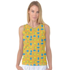 Lemons Ongoing Pattern Texture Women s Basketball Tank Top