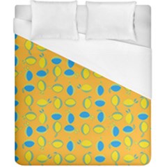 Lemons Ongoing Pattern Texture Duvet Cover (california King Size) by Mariart