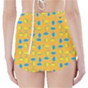 Lemons Ongoing Pattern Texture High-Waisted Bikini Bottoms View2