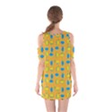 Lemons Ongoing Pattern Texture Shoulder Cutout One Piece Dress View2