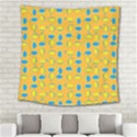 Lemons Ongoing Pattern Texture Square Tapestry (Large) View2