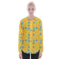 Lemons Ongoing Pattern Texture Womens Long Sleeve Shirt