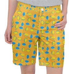 Lemons Ongoing Pattern Texture Pocket Shorts