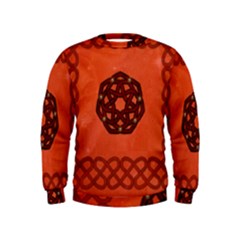 Elegant Decorative Celtic, Knot Kids  Sweatshirt by FantasyWorld7