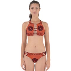 Elegant Decorative Celtic, Knot Perfectly Cut Out Bikini Set by FantasyWorld7