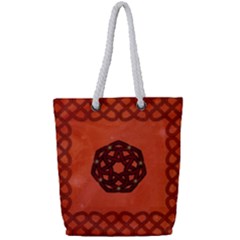 Elegant Decorative Celtic, Knot Full Print Rope Handle Tote (small) by FantasyWorld7