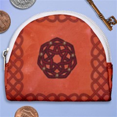 Elegant Decorative Celtic, Knot Horseshoe Style Canvas Pouch by FantasyWorld7