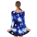 Tardis Background Space Long Sleeve Skater Dress View2