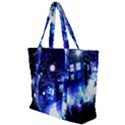 Tardis Background Space Zip Up Canvas Bag View1