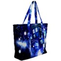 Tardis Background Space Zip Up Canvas Bag View2