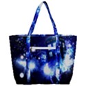 Tardis Background Space Zip Up Canvas Bag View3