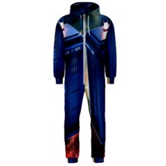 The Police Box Tardis Time Travel Device Used Doctor Who Hooded Jumpsuit (men)  by Sudhe