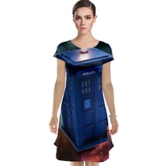 The Police Box Tardis Time Travel Device Used Doctor Who Cap Sleeve Nightdress by Sudhe