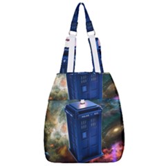 The Police Box Tardis Time Travel Device Used Doctor Who Center Zip Backpack by Sudhe