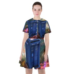 The Police Box Tardis Time Travel Device Used Doctor Who Sailor Dress by Sudhe