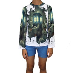 Time Machine Doctor Who Kids  Long Sleeve Swimwear by Sudhe