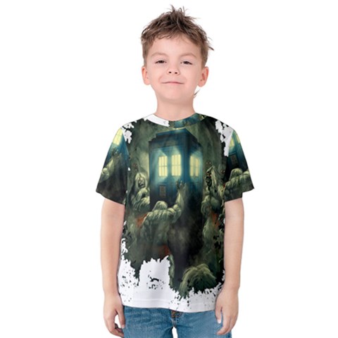 Time Machine Doctor Who Kids  Cotton Tee by Sudhe