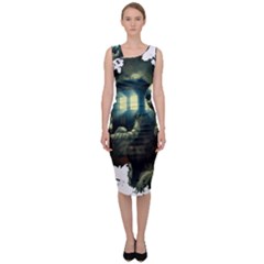 Time Machine Doctor Who Sleeveless Pencil Dress