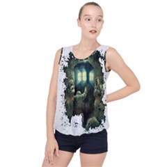 Time Machine Doctor Who Bubble Hem Chiffon Tank Top