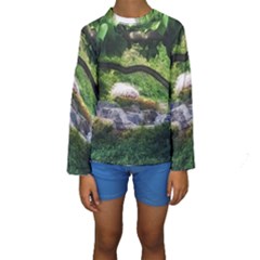 Chicago Garden of the Phoenix Kids  Long Sleeve Swimwear