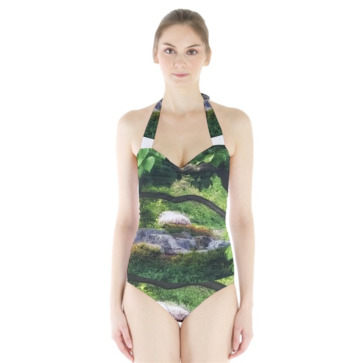 Chicago Garden of the Phoenix Halter Swimsuit