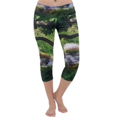 Chicago Garden of the Phoenix Capri Yoga Leggings