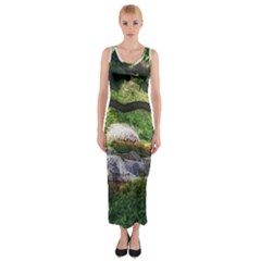 Chicago Garden of the Phoenix Fitted Maxi Dress