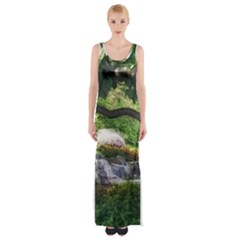 Chicago Garden of the Phoenix Maxi Thigh Split Dress