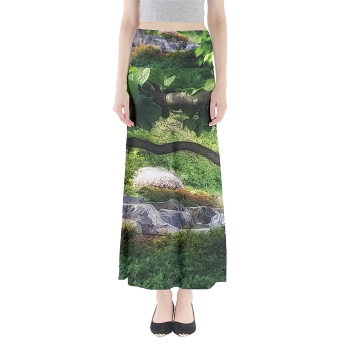 Chicago Garden of the Phoenix Full Length Maxi Skirt